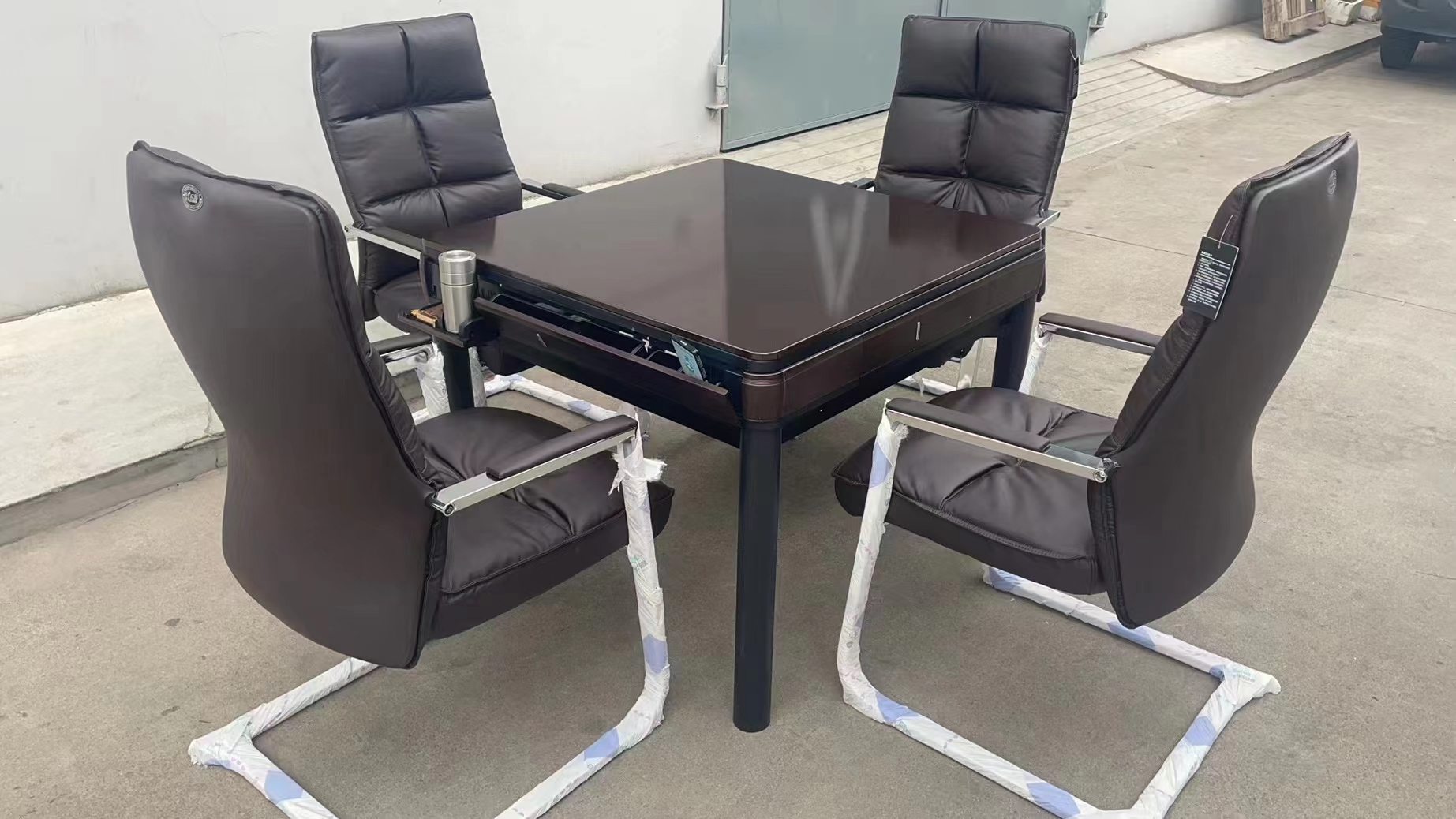 万友麻将机C18咖啡色五件套