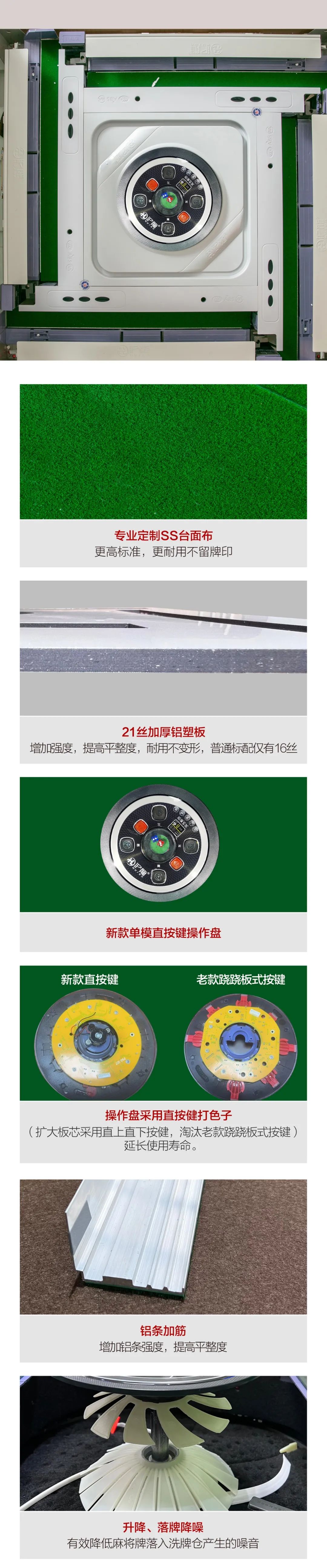 沪龙x5折叠款静音麻将机